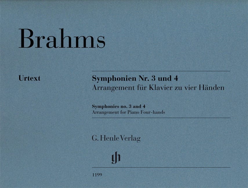 Symphonies n° 3 et n° 4. 4 mains BRAHMS Partition Piano