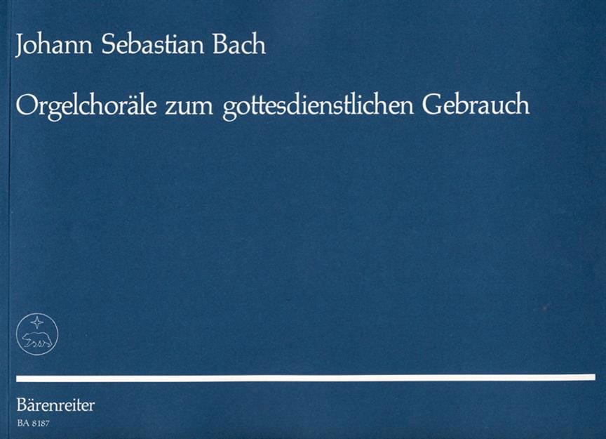 Chorals pour le Service Divin. BACH Partition Orgue