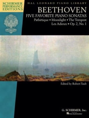 5 sonates favorites BEETHOVEN Partition Piano