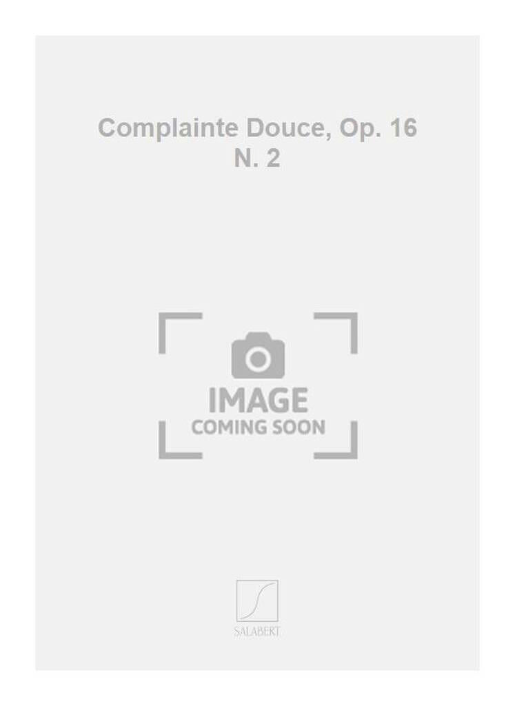 Complainte douce op. 16-2 Ermend Bonnal Partition Mélodies