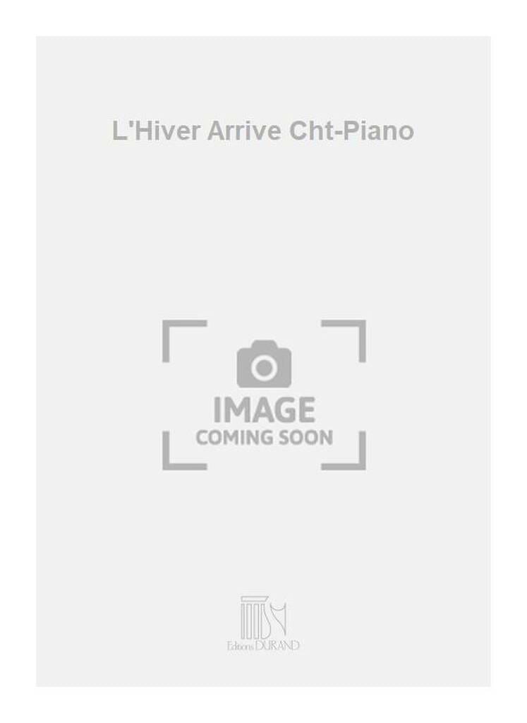 L'hiver arrive op. 117-4 Florent Schmitt Partition Chœur