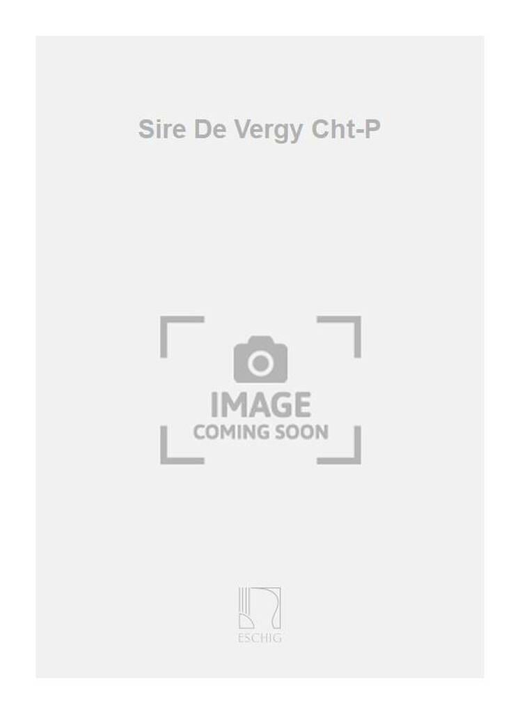 Le Sire de Vergy Claude Terrasse Partition OpĂ©ras