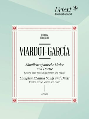 Intégrale des Chansons et Duos Espagnols - Pauline Viardot-Garcia
