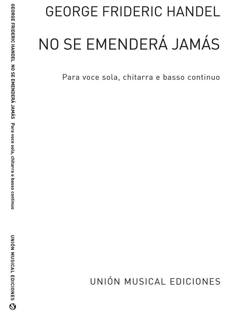 No se Emendera Jamas HAENDEL Partition Guitare