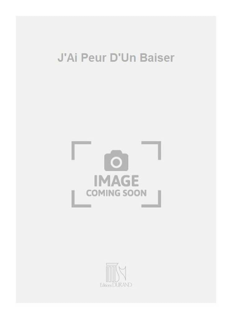 J'ai Peur d'un baiser Henri Busser Partition Mélodies
