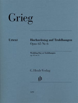 Hochzeitstag auf Troldhaugen GRIEG Partition Piano