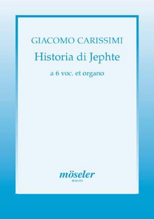 Historia di Jephte Giacomo Carissimi Partition Chœur