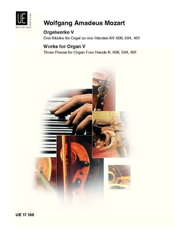 Oeuvre d'orgue Volume 5. 4 Mains. MOZART Partition Orgue