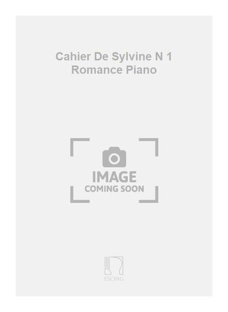 Cahier de Sylvine N°1 Romance Piano Marcel Delannoy Partition Piano