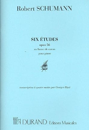 Etudes en forme de canon op. 56. 4 mains - SCHUMANN - Partition