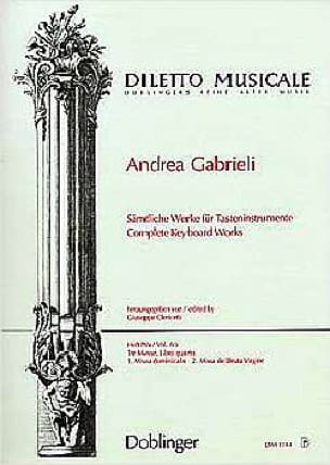 Sämtliche Orgelwerke Volume 4 Andrea Gabrieli Partition Orgue