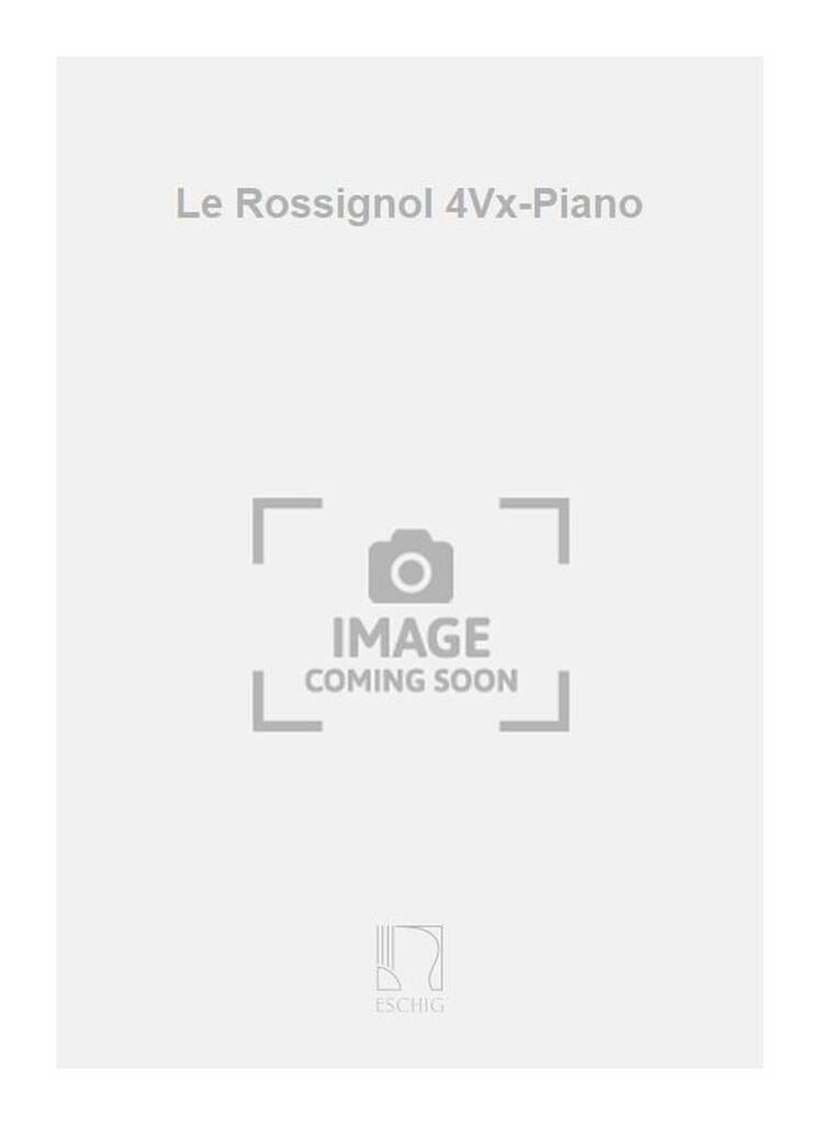 Le Rossignol de Nos Bois Maurice Thiriet Partition Chœur