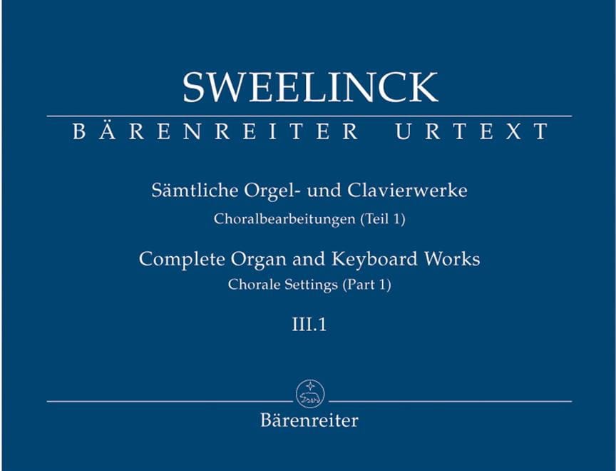Oeuvre pour orgue et clavier Volume 3-1 - Jan Pieterszoon Sweelinck