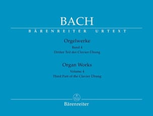 Orgelwerke. Volume 4 BACH Partition Orgue