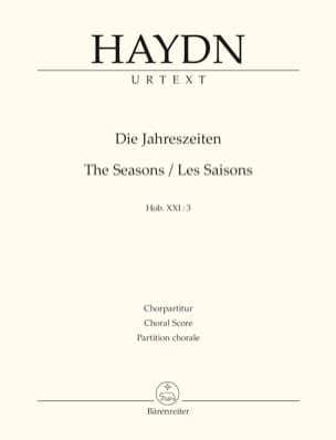 Les Saisons Hob XXI-3 21-3 - Choeur seul Joseph Haydn Partition Chœur