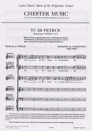 Tu Es Petrus PALESTRINA Partition Chœur