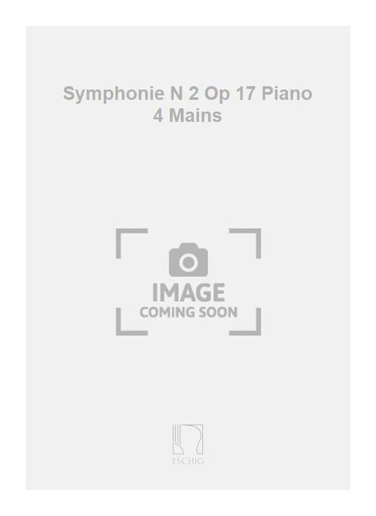 Symphonie N°2 Op 17. 4 Mains Louis Thirion Partition Piano