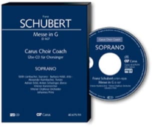 Messe en Sol Majeur D 167. CD Alto CHOEUR SCHUBERT Partition Chœur
