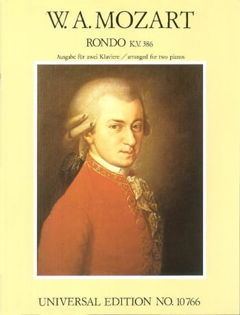 Rondo En la Majeur KV 386. 2 Pianos MOZART Partition Piano