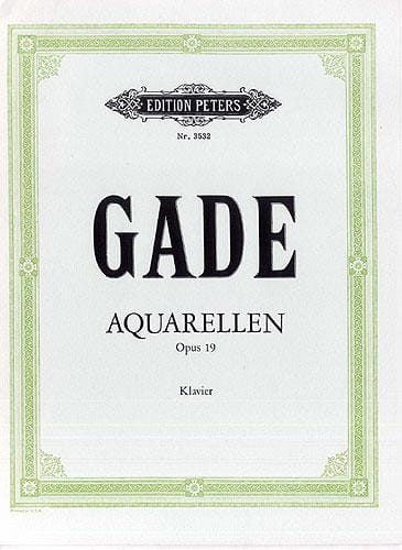 Aquarellen Op. 19 Gade Partition Piano