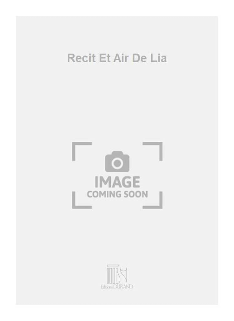Récit et Air de Lia. L'enfant prodigue DEBUSSY Partition Opéras