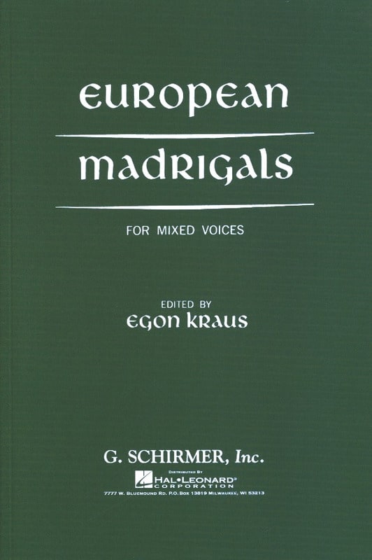 European Madrigals Partition Chœur
