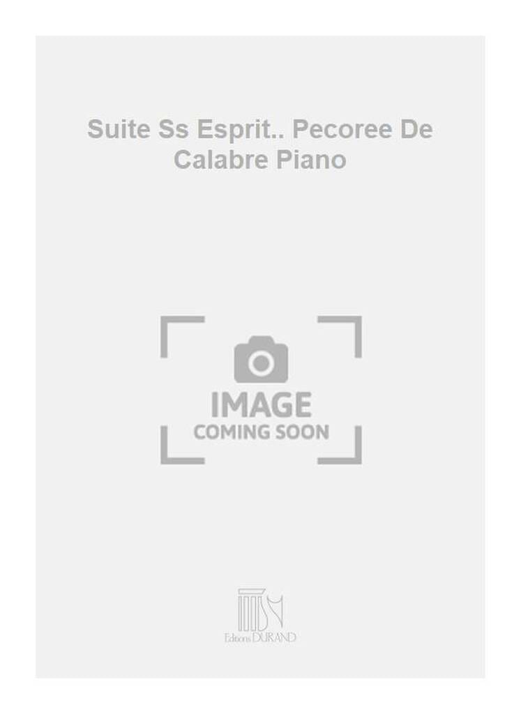 Pécorée de Calabre Florent Schmitt Partition Piano
