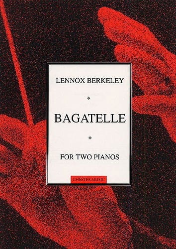 Bagatelle Op. 101a. 2 Pianos Lennox Berkeley Partition Piano