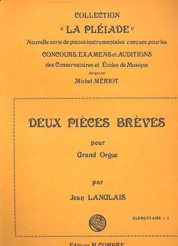 2 Pièces Brèves Op. 220 Jean Langlais Partition Orgue
