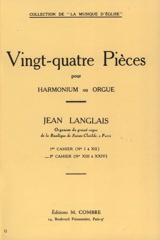 24 Pièces Opus 6. 2ème cahier Jean Langlais Partition Orgue