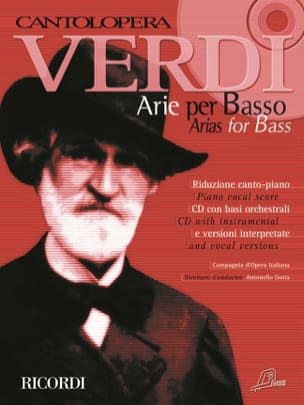 Arie Per Basso VERDI Partition Opéras