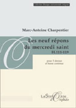 Les 9 Répons Du Mercredi Saint H.111-119 - CHARPENTIER - Partition