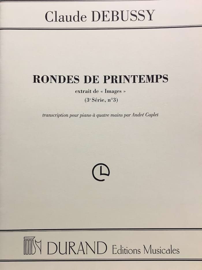 Rondes de Printemps - 4 Mains. DEBUSSY Partition Piano