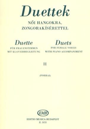 Duos pour voix de Femmes Volume 2 Partition Duos