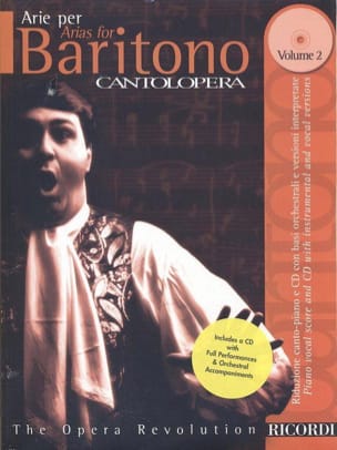 Arie Per Baritono Volume 2 Partition Opéras