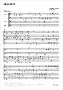 Magnificat SCARLATTI Partition Chœur