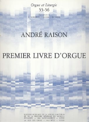 1er Livre d'Orgue Volume 1 André Raison Partition Orgue