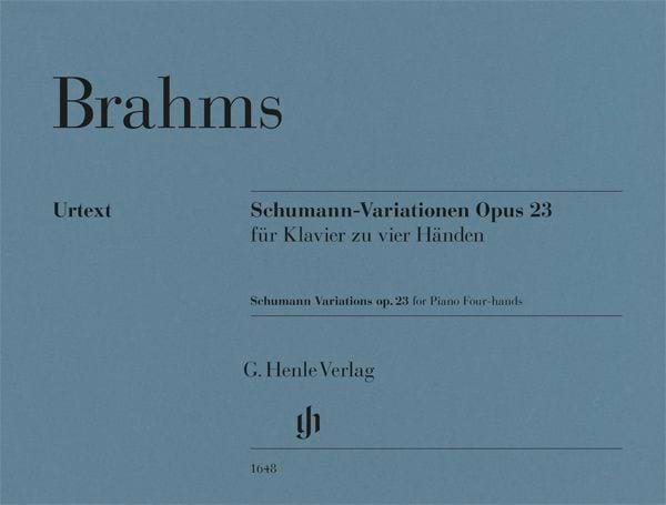 Shumann-Variationen op. 23 BRAHMS Partition Piano