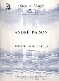 1er Livre d'Orgue Volume 2 André Raison Partition Orgue