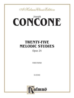 Parcourir les pages de 25 Melodious studies - Giuseppe Concone - Partition - Piano