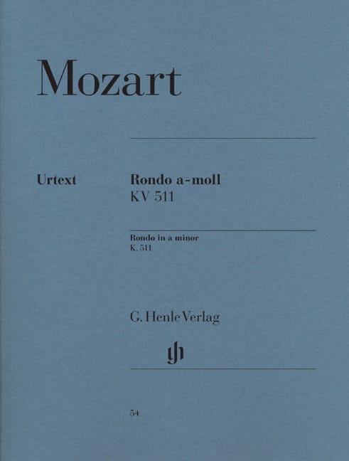 Rondo en la mineur K. 511 MOZART Partition Piano