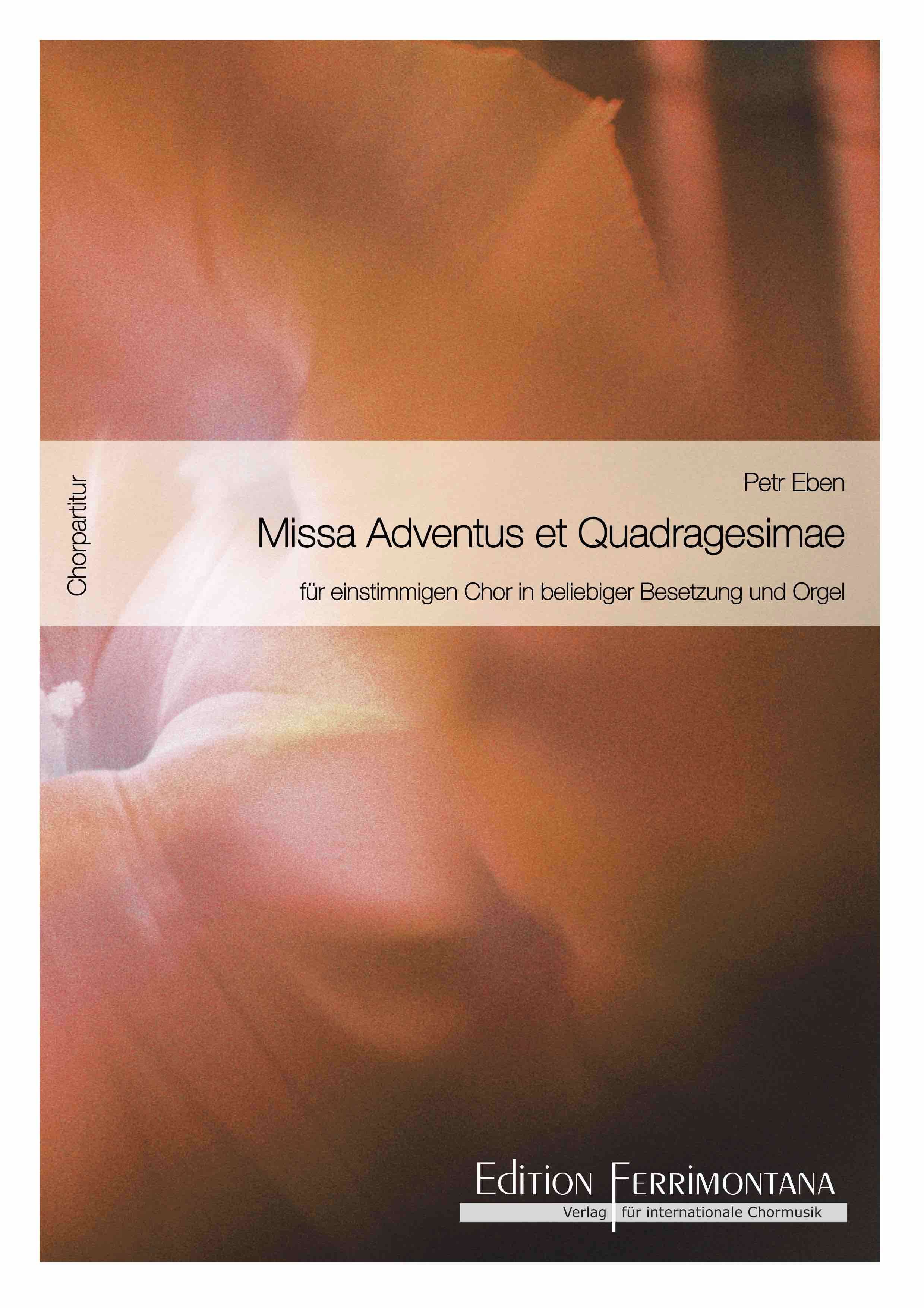 Missa Adventus et Quadragesimae - Chorpartitur - Petr Eben - Partition