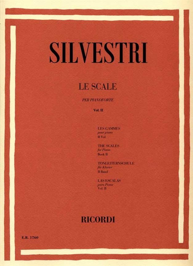 Etudes Vol 2 : les Gammes Silvestri Partition Piano
