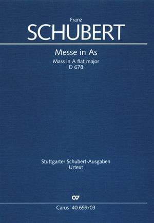 Messe en La bémol majeur D 678. 2nde version - SCHUBERT - Partition