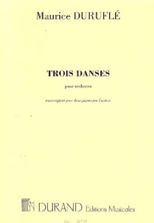 3 Danses. 2 Pianos DURUFLÉ Partition Piano