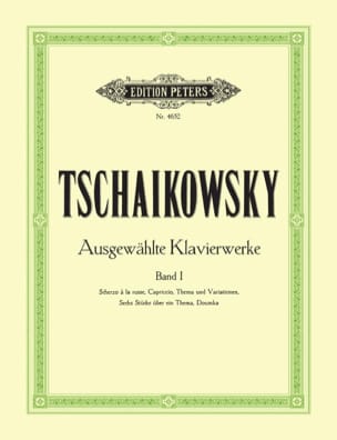 Oeuvres Pour Piano Volume 1 TCHAIKOVSKY Partition Piano