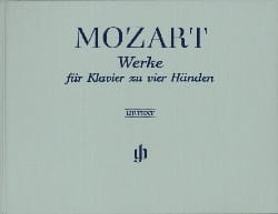 Oeuvres pour Piano à 4 Mains. Relié MOZART Partition Piano