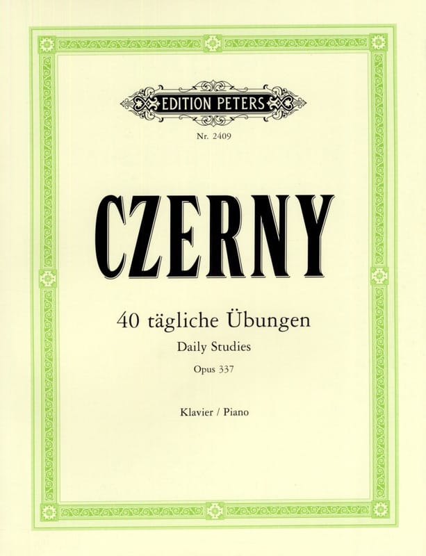 40 Exercices Journaliers Opus 337 - CZERNY - Partition - Piano