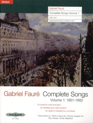 Complete songs Volume 1 Voix Haute FAURÉ Partition Mélodies