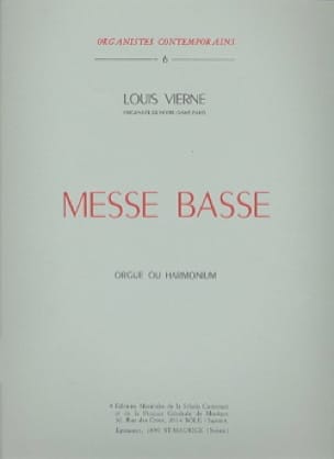 Messe Basse Opus 30 VIERNE Partition Orgue